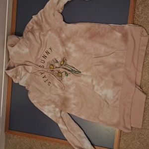 Pink sunflower hoodie